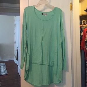 Mint green sparkle sweater