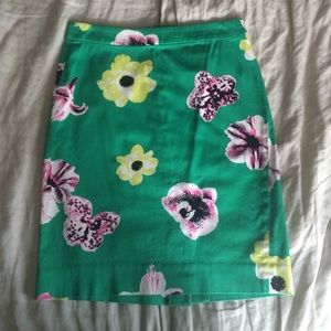J.Crew / Floral punk flower pencil skirt