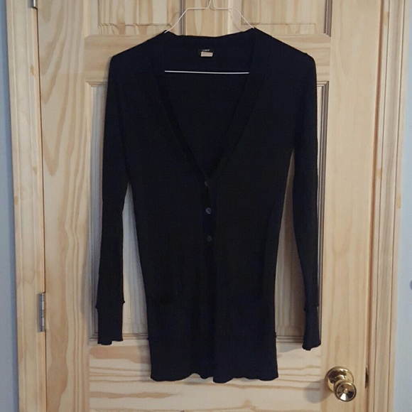 Black J. Crew Cardigan