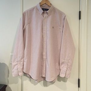 Men's long sleeve button down Polo