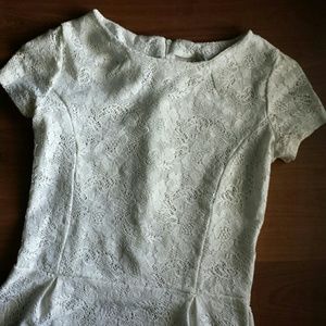 Flash Sale: Zara Cream Peplum Top