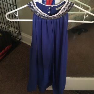 Sheer beaded tank worn once