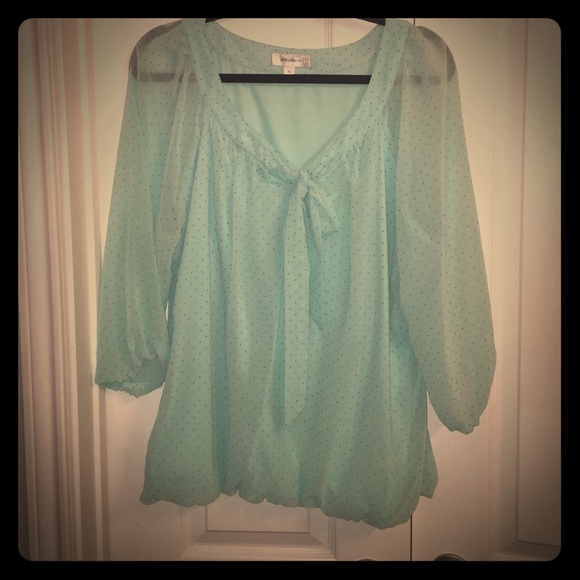 Turquoise blouse