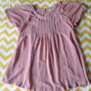 Forever 21 Nude Sheer Blouse