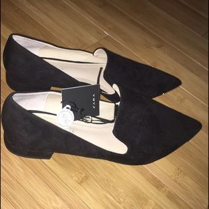Zara black flat 9(40)