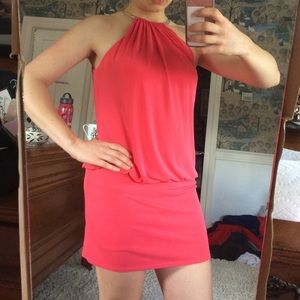 Cache Coral Mini Dress