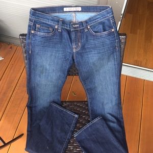 J brand dark vintage wash cigarette leg jeans
