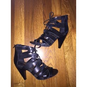 Strappy Lace Up Heels