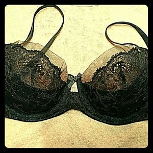 Victoria's Secret black demi bra