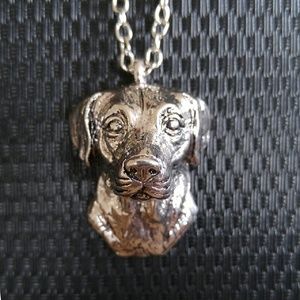 Realistic 3D Labrador retriever pendant Necklace