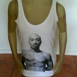 Tupac Womens Tank Top Med. 34" chest