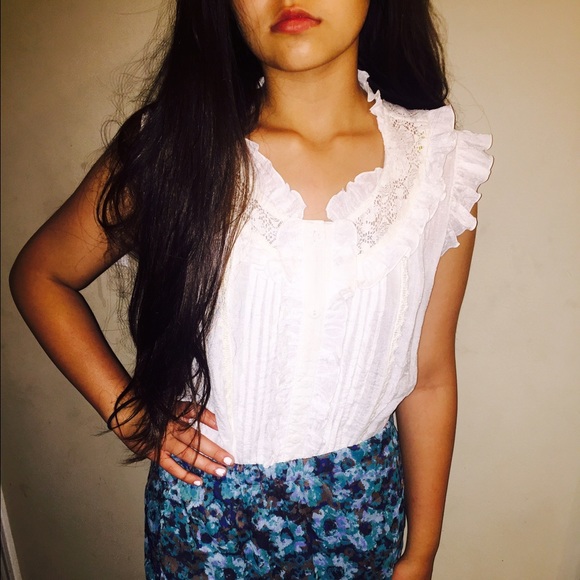 White blouse size medium worn three times