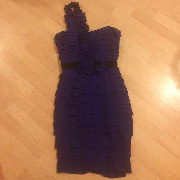 One shoulder cocktail dress