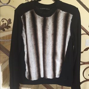 Zara fur sweater limited edition, rare!
