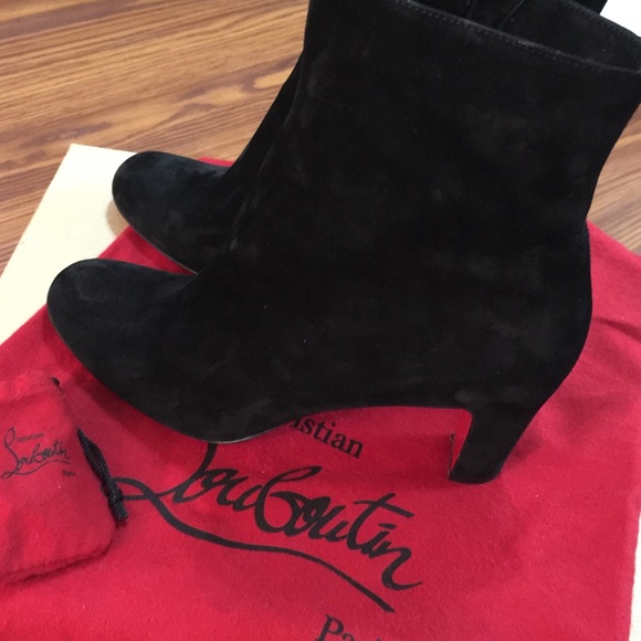 Christian Louboutin black ankle boots. - Picture 2 of 4