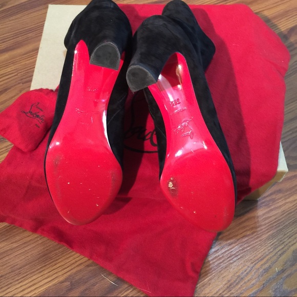 Christian Louboutin black ankle boots. - Picture 3 of 4