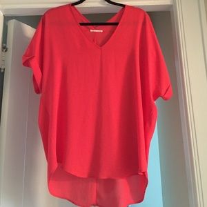 Coral lush tunic/blouse