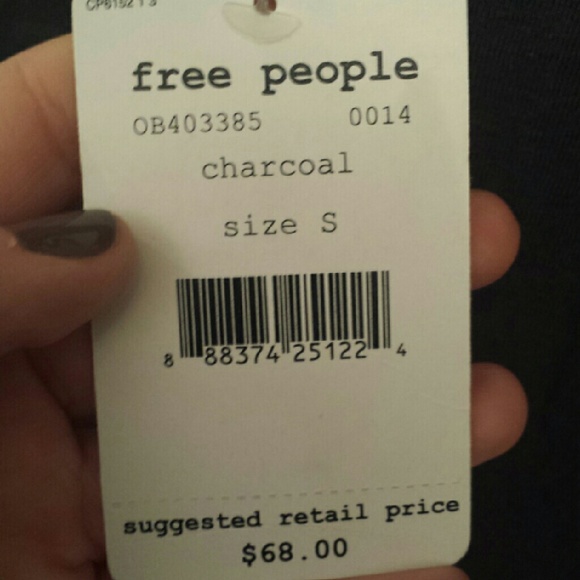 NWT Free People Long Sleeved V Neck Top - Picture 3 of 4