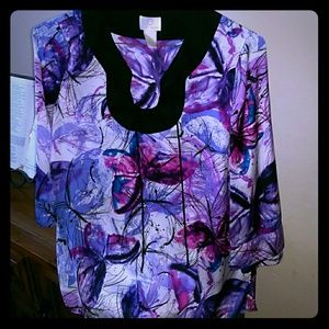 Colorful Butterfly Top