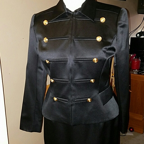 VIctor Costa military style suit NWOT SZ 14