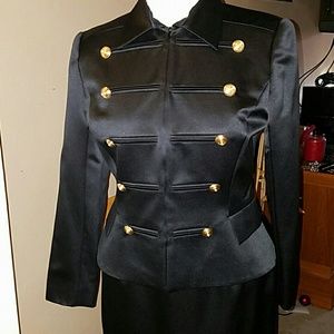 VIctor Costa military style suit NWOT SZ 14