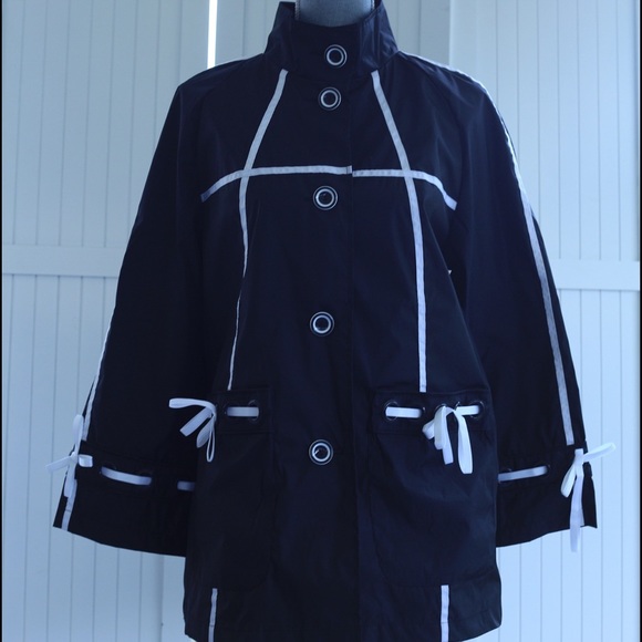 UBU Blue & White Rain Jacket - Picture 1 of 3