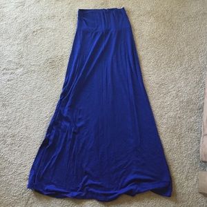 Blue maxi skirt