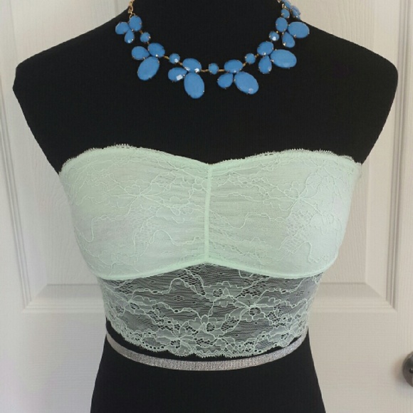 PINK Victoria's Secret Other - VS PINK Pastel Blue Lace Bralette