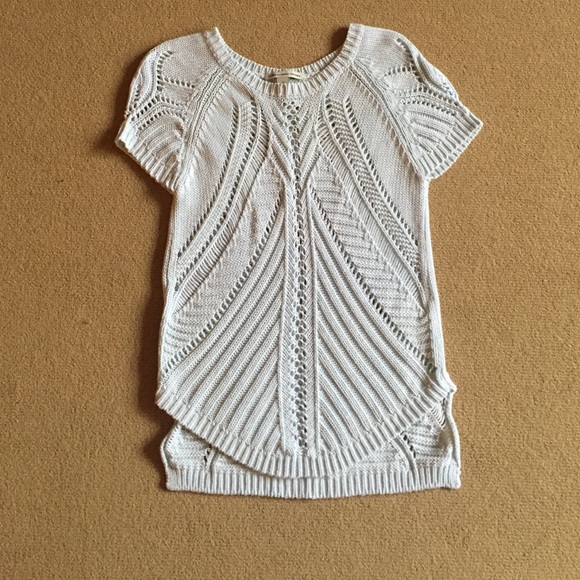 Autumn Cashmere Light Blue Cotton Knit Sweater - Picture 1 of 2
