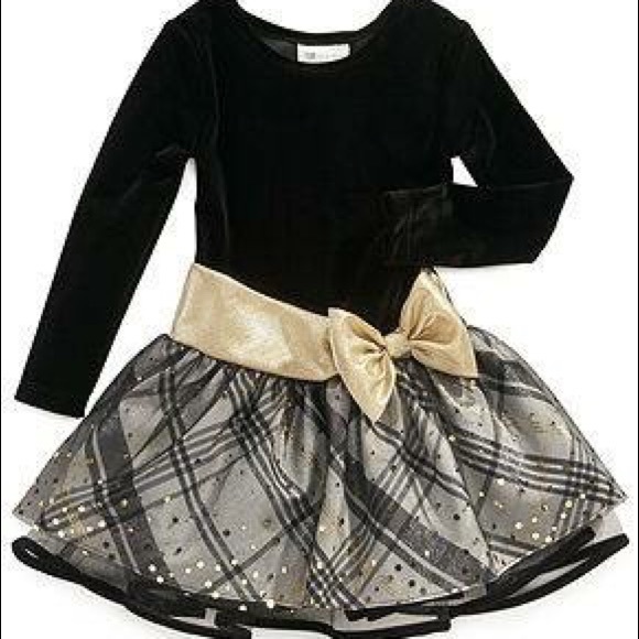 Boonie Jean  girls black dress size 10
