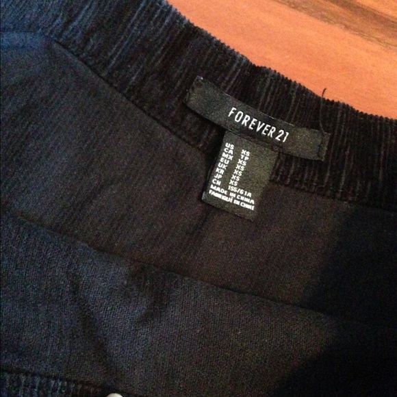 Black corduroy circle skirt - Picture 2 of 3