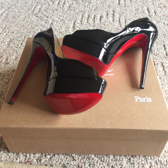 Christian Louboutin lady peep toe black - Picture 2 of 4