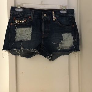 High waisted Jean shorts