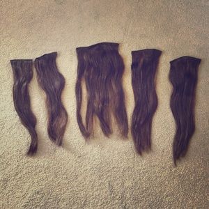 5 Pc 18" Chestnut clip in extensions