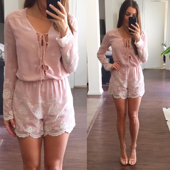 WAYF Dresses & Skirts - SOLD Blush Romper