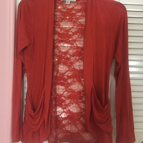 Pumpkin spice cardigan from love culture