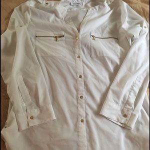 White Calvin Klein Top