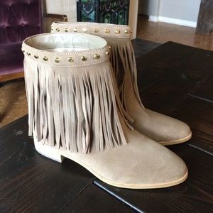 NWOT Michael Kors fringe boots