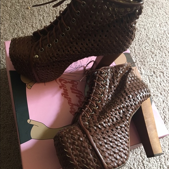 🙅🏽SOLD🙅🏽 Jeffrey Campbell Lita Boot Brown - Picture 2 of 4