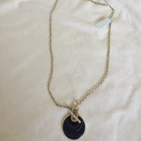 NWT Michael Kors Gold Black Necklace MKJ4607710 - Picture 2 of 4