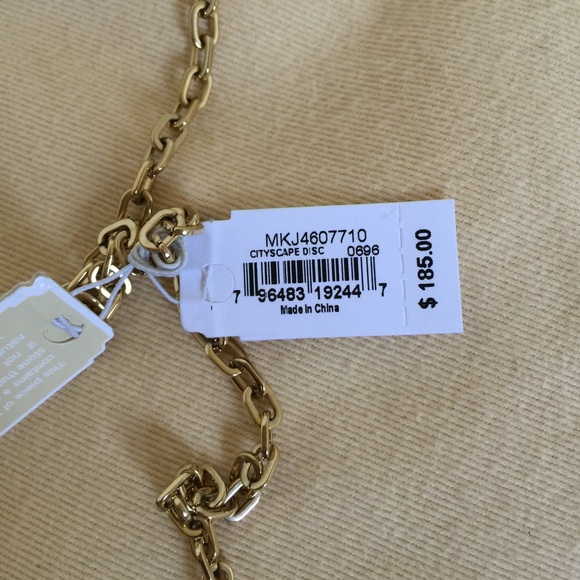 NWT Michael Kors Gold Black Necklace MKJ4607710 - Picture 4 of 4