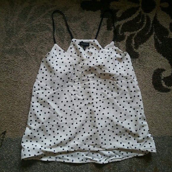 Navy Blue and White Top