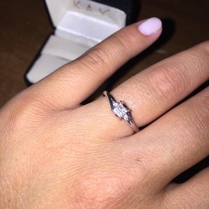 Kay 10k Diamond ring with White Gold