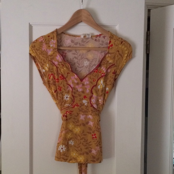 Anthropologie Tie-back Shirt