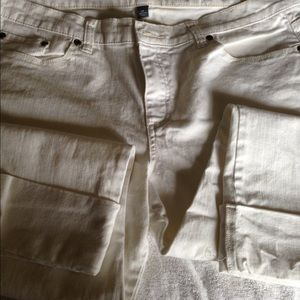 NY&C low rise crop slim white size 14