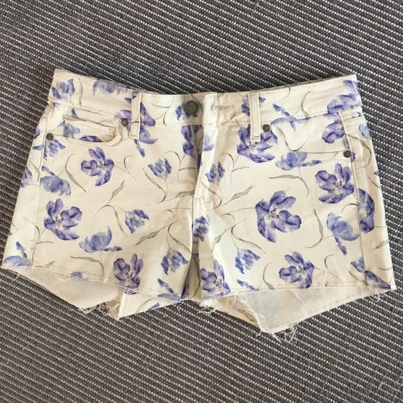 Size 28 Paige Denim Floral Print Shorts