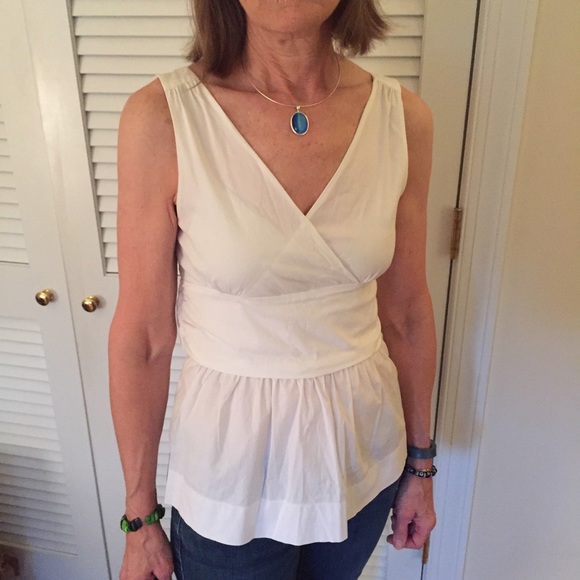 White Wrap Top by United Colors of Benetton - Picture 4 of 4