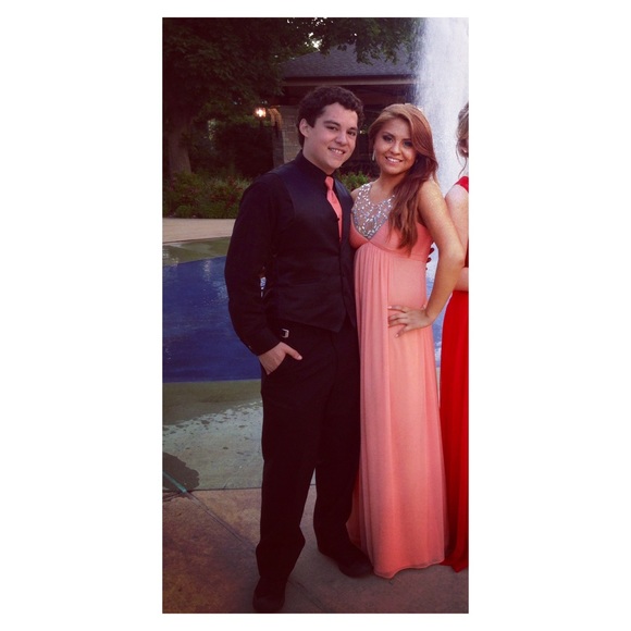 Peach Prom dress