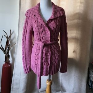Pink cardigan