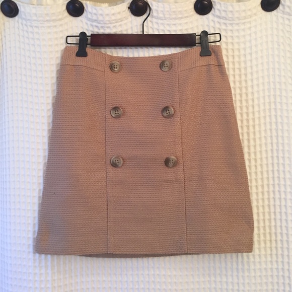 Ann Taylor Loft skirt button front